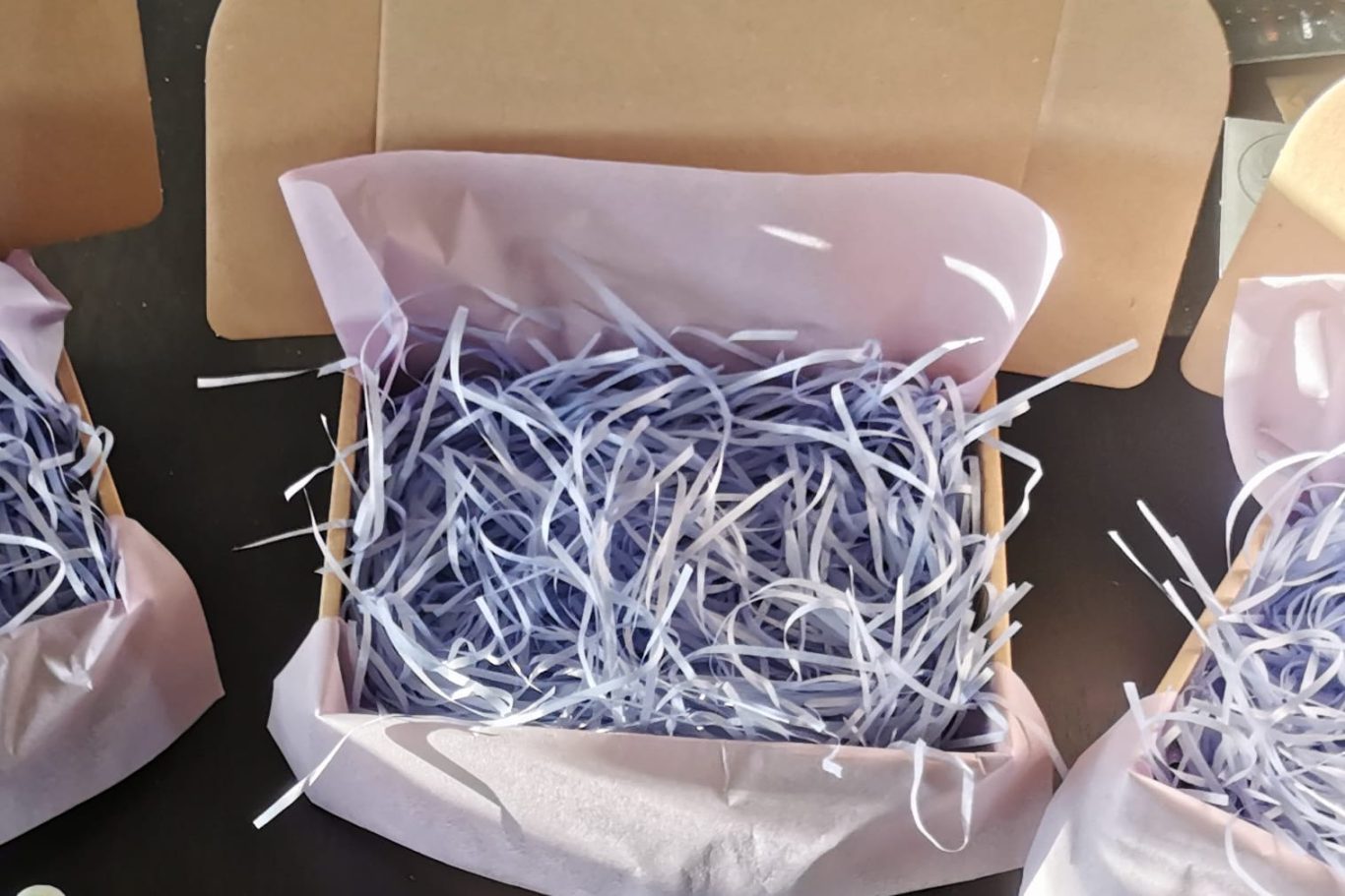 Des coffrets recyclables