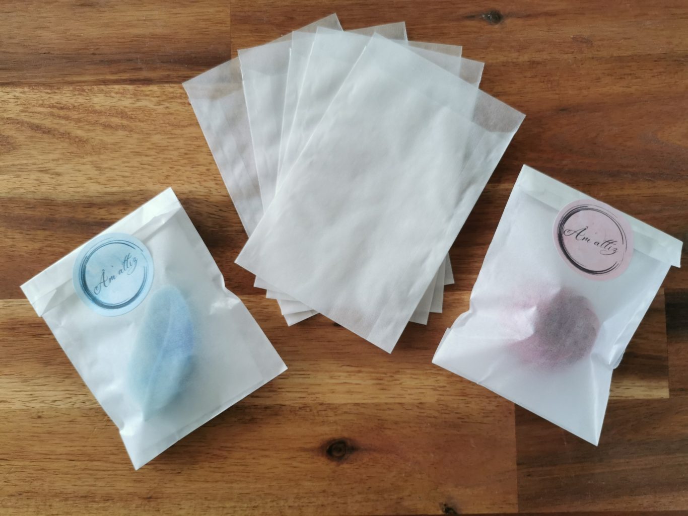 Emballages individuels en papier cristal